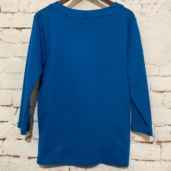 🆕Rafaella Keyhole Cotton Tee, Size 2X - Picture 3 of 6